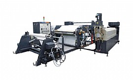 Hot melt adhesive film coating machine